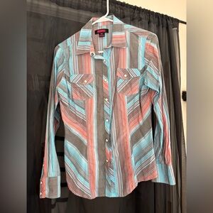 Women’s Rock&Roll Denim button-down western shirt